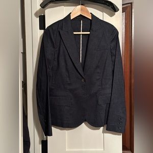 Theory Navy Linen Blazer and Dress Pants